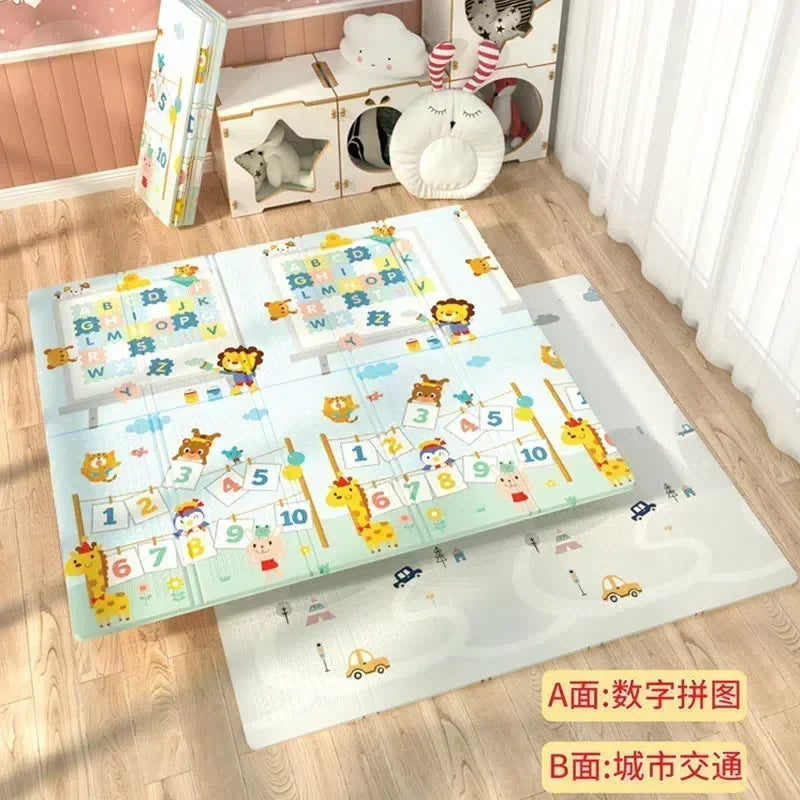 Foldable Baby Play Mat – XPE Kids Crawling Puzzle Carpet, Educational Activity Rug, Children’s Floor Games Blanket Toy