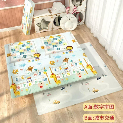 Foldable Baby Play Mat – XPE Kids Crawling Puzzle Carpet, Educational Activity Rug, Children’s Floor Games Blanket Toy