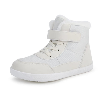 Kids Wide Toe Snow Boots - Warm Minimalist Barefoot Winter Shoes for Boys & Girls Toddlers