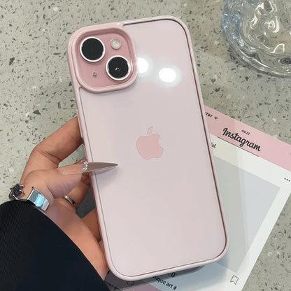 Luxury Clear Acrylic Phone Case for iPhone 11–17 Pro Max - Transparent Candy Bumper Protection Cover