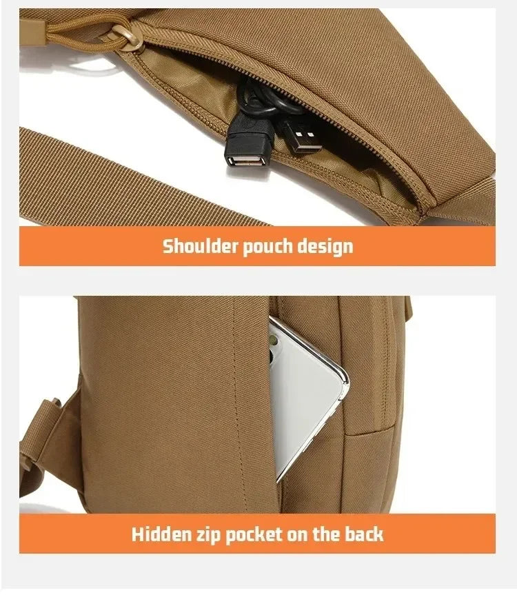 Outdoor Hunting Tactical Shoulder Bag - Concealed Carry Pistol Holster, Waterproof Crossbody Gun Sling Chest Pack