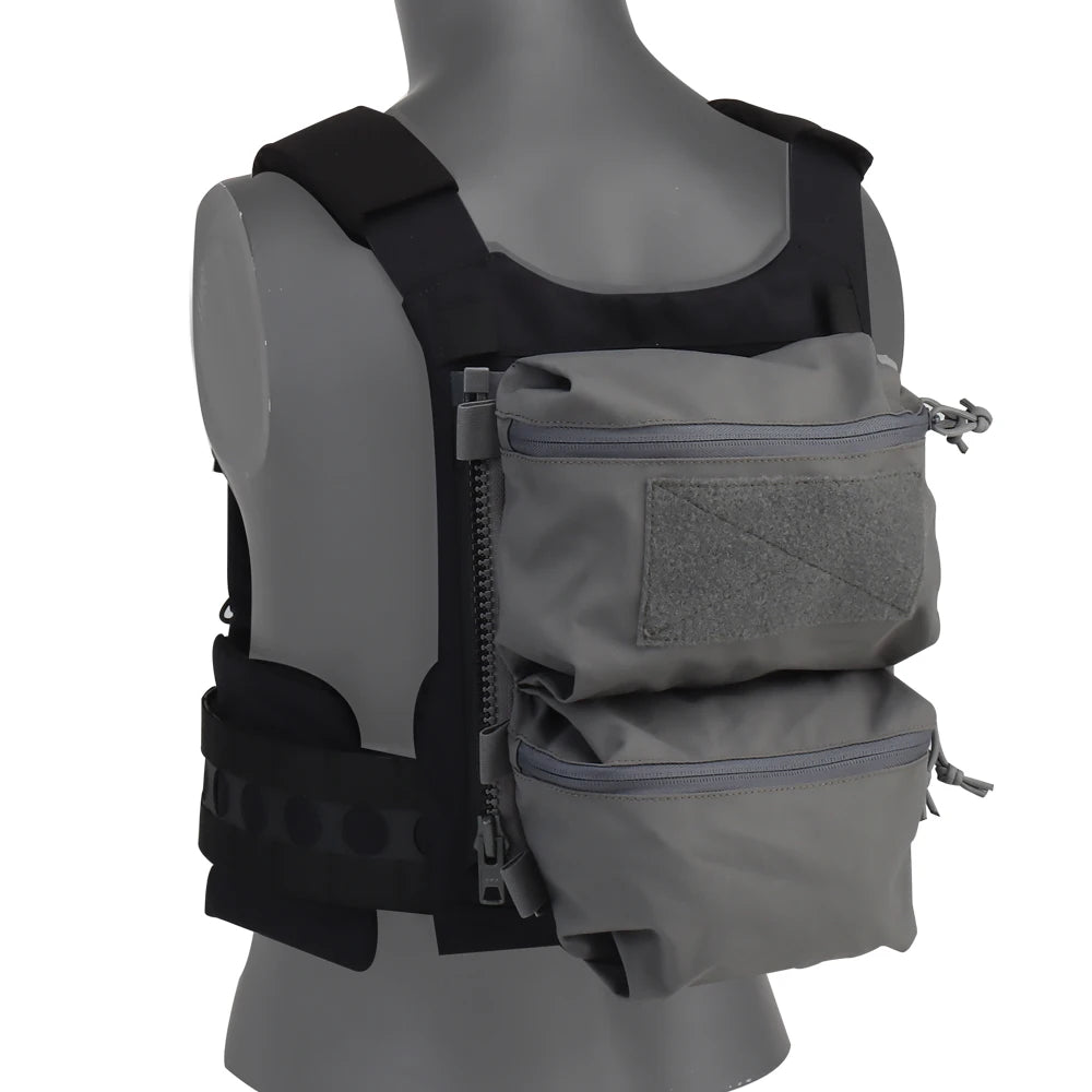 V5 FCPC Tactical Vest Backplate – Military Airsoft Hunting Plate Carrier with Sub-Package, Double Mag & Sundries Pouch
