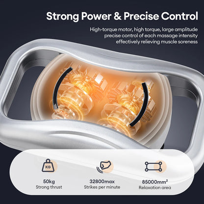 48-Head Body Massage Gun — High-Frequency Vibration Fascia Massager for Neck, Back, Waist, Thigh & Shoulder Muscle Relief