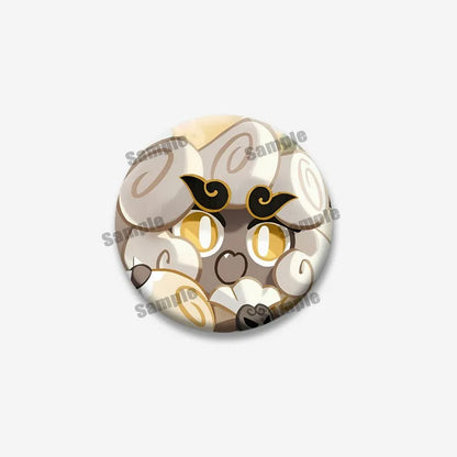 Cookie Run Kingdom Shadow & Milk Button Brooch – Cute Cartoon Enamel Pin for Bags, Clothing & DIY Accessories