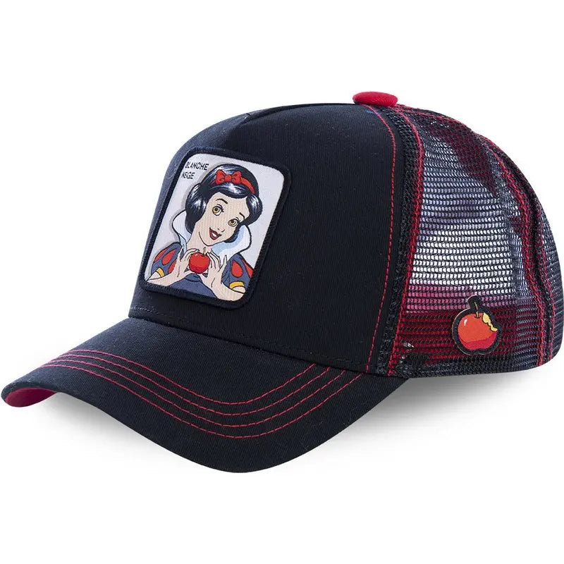High-Quality Disney Anime Cartoon Snapback – Cotton Baseball Cap for Men & Women, Hip Hop Dad Hat, Trucker Mesh Hat