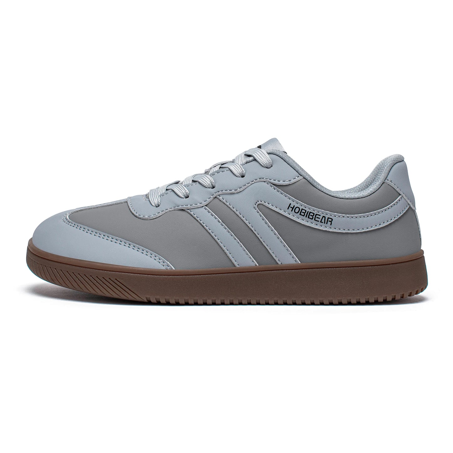 HOBIBEAR Unisex Wide Toe Sneakers – Retro Casual Lace-Up Leather Shoes for Men & Women
