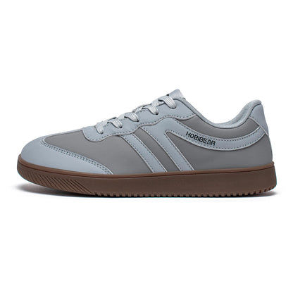 HOBIBEAR Unisex Wide Toe Sneakers – Retro Casual Lace-Up Leather Shoes for Men & Women