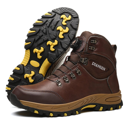 Rotating Button Safety Shoes for Men – Steel Toe, Indestructible, Puncture-Proof Work Sneakers & Protective Boots