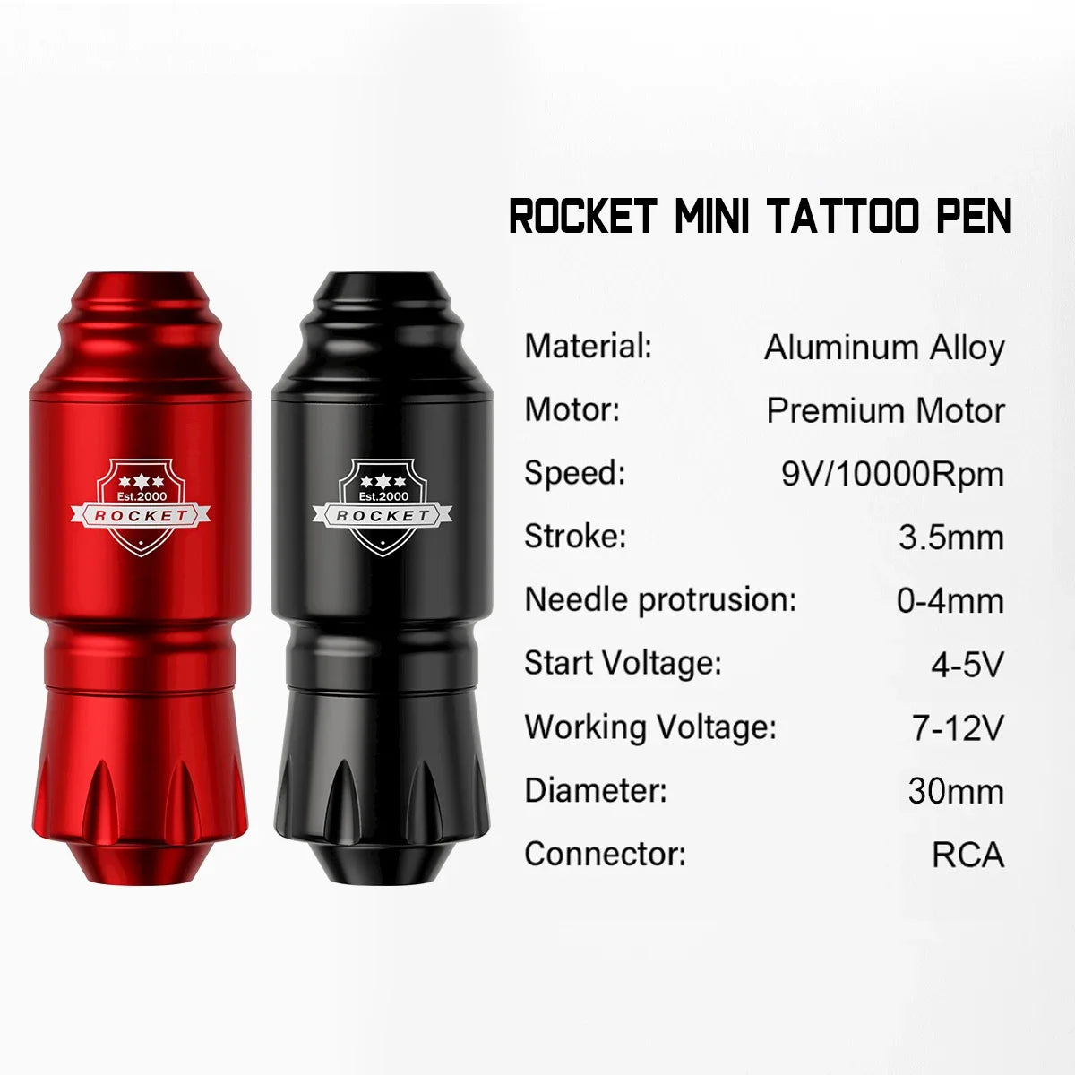 DM Wireless Tattoo Kit – Complete Rotary Tattoo Pen Set with Mini Rocket Machine, Battery, Needles, Ink & Power for Permanent Makeup