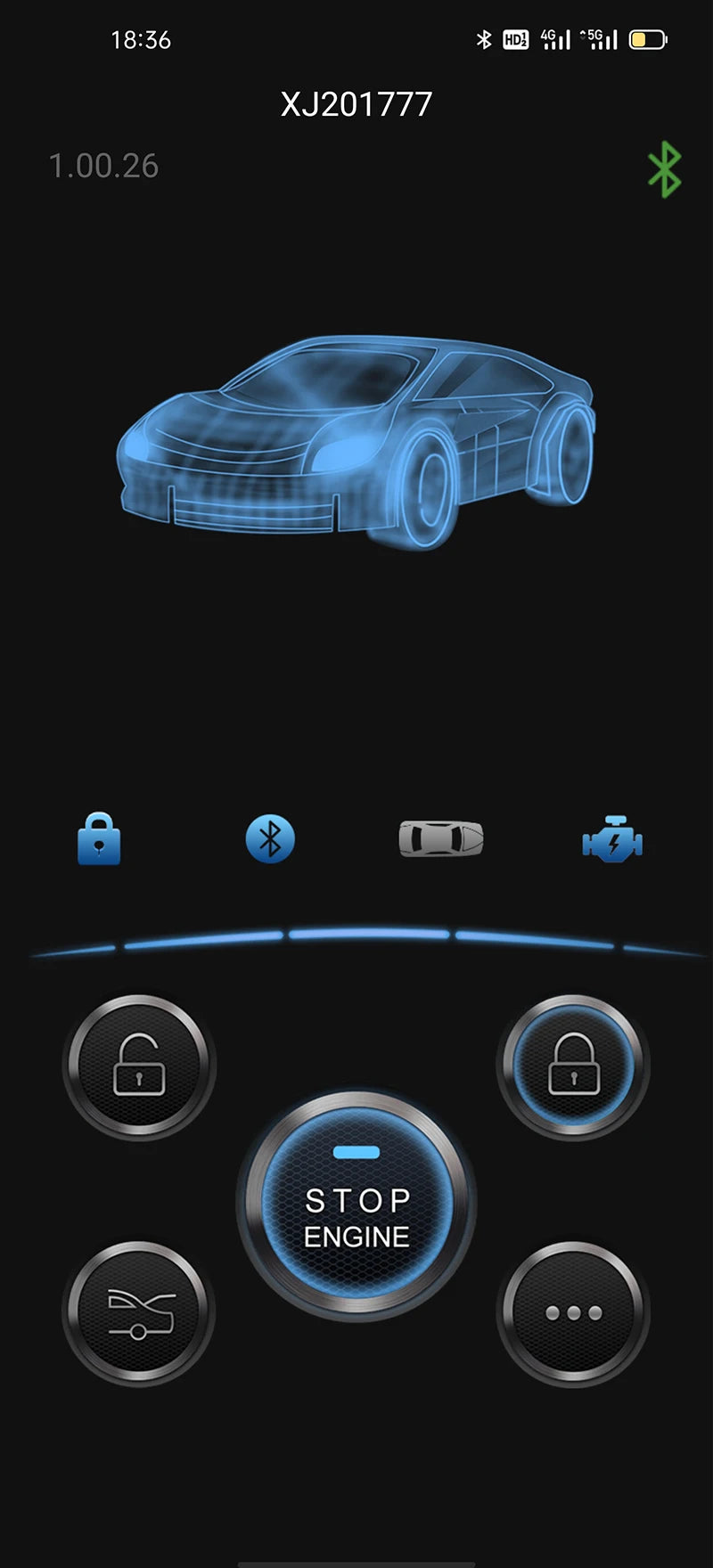 Mobile Phone Remote Car Starter - One Button Engine Start/Stop System with Central Locking