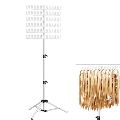 Hair Braiding Rack | 2-Sided Adjustable Height Braid & Hair Extension Holder for Salon & Home Use