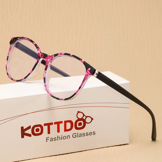 Retro Round Reading Glasses – Vintage Plastic Eyewear for Women, Presbyopia & Hyperopia +1.0 to +3.5