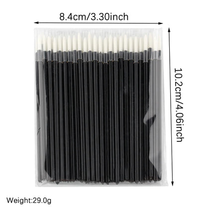 50Pcs Disposable Eyeliner Makeup Brushes - Eye Shadow & Eyeliner Wands for Lash Extensions and Beauty Tools