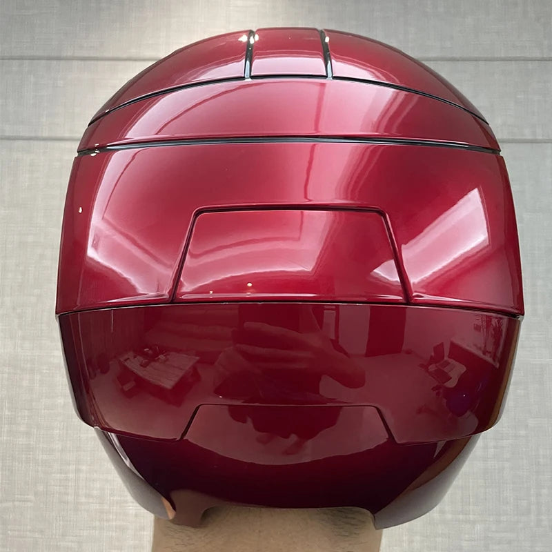 1:1 Iron Man Helmet Mk5 to Mk50 – Avengers War Machine Cosplay with Electric Open/Close, English Voice & Remote Control, Christmas Gift Toy