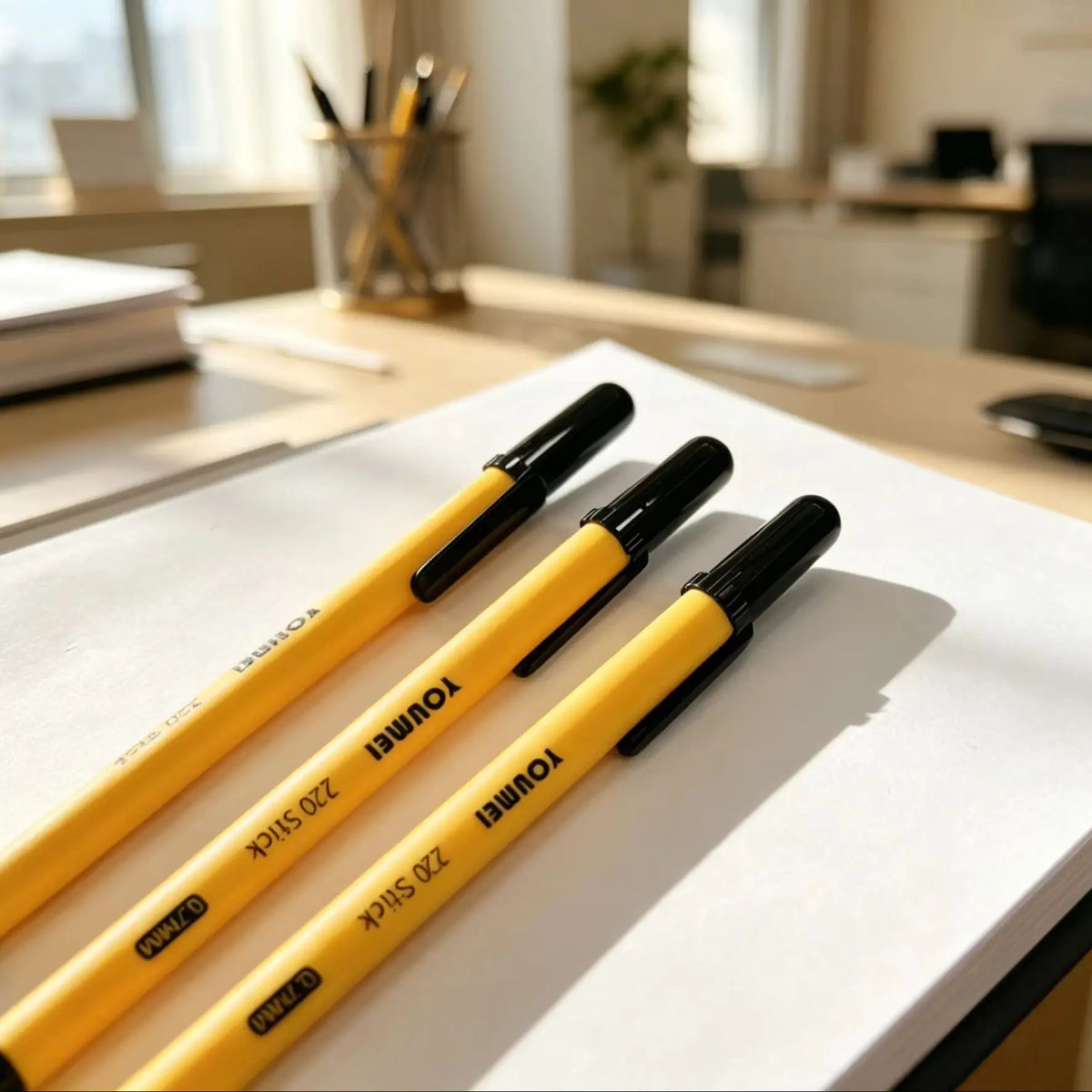 12-Piece 0.7mm Ballpoint Pen Set - Smooth-Writing Oil-Based Ink Pens