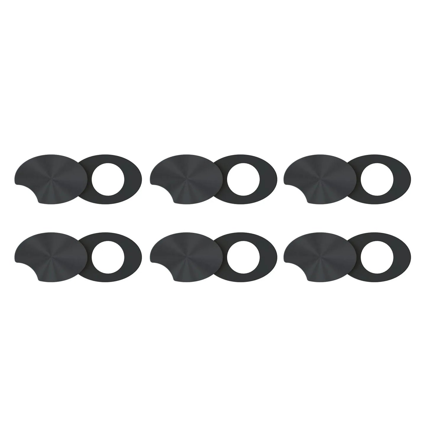 Smart Glasses LED Light Blocking Stickers — Reusable Adhesive Camera Cover for Meta Sliding Eyewear, Black