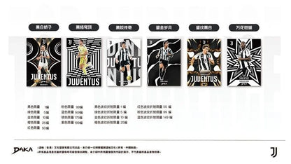 Daka 2024-2025 Football Trading Cards – Manchester City, Juventus, AC Milan, Inter Milan Official Box Gift