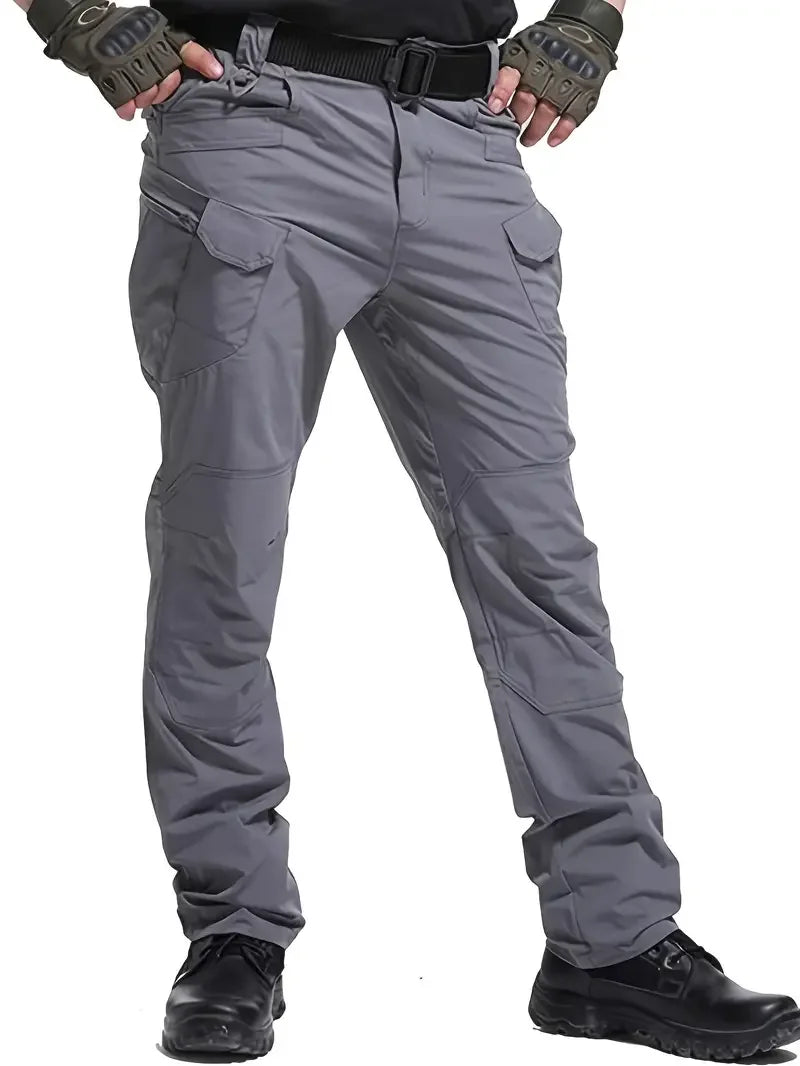 Men's Outdoor Tactical Pants — Multi-Pocket, Water-Repellent, Wear-Resistant Hiking & Sweatpants