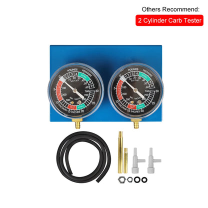 2/4 Cylinder Motorcycle Carburetor Synchronizer Kit — Ignition Tester & Balancer Gauge Set for Motorbike Diagnostics