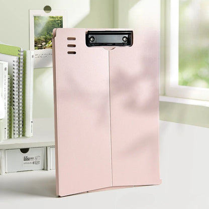 A4 Document Folder with Stand - Collapsible File Booklet & Vertical Writing Board Holder
