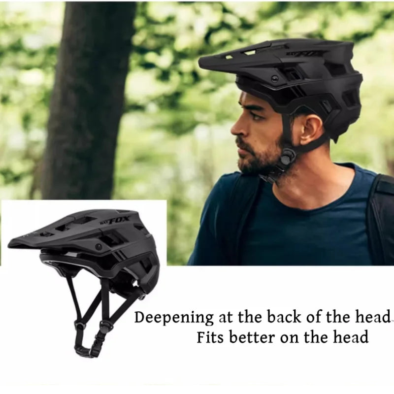 BATFOX Men's Cycling Helmet – MTB Mountain Bike Racing Helmet, Speedframe Casco para Bicycle