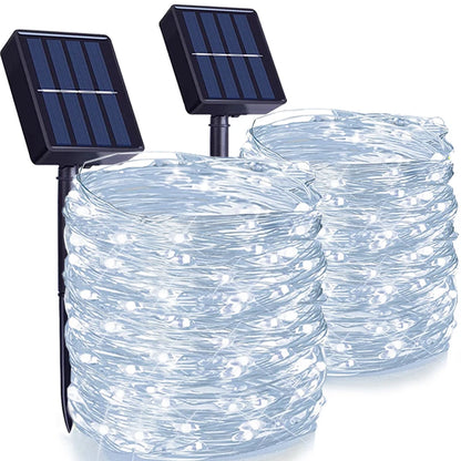 Solar LED String Lights - Waterproof Outdoor Garden, Patio & Christmas Decor