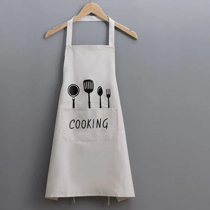 Waterproof Kitchen Cooking Apron - Oil-Resistant Adult Apron for Men and Women, Ideal for Cooking, Baking & Household Tasks