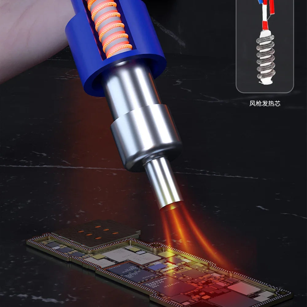 MECHANIC 957DW Soldering & Desoldering Station – Dual-Scroll Hot Air Rework Tool for PCB Mainboard and Tin Soldering