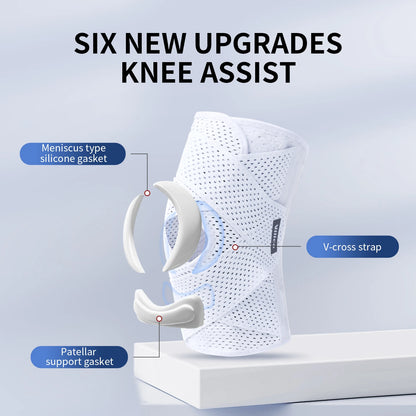 Unisex Sports Knee Pads - Lightweight Breathable Supports for Basketball, Running & Hiking
