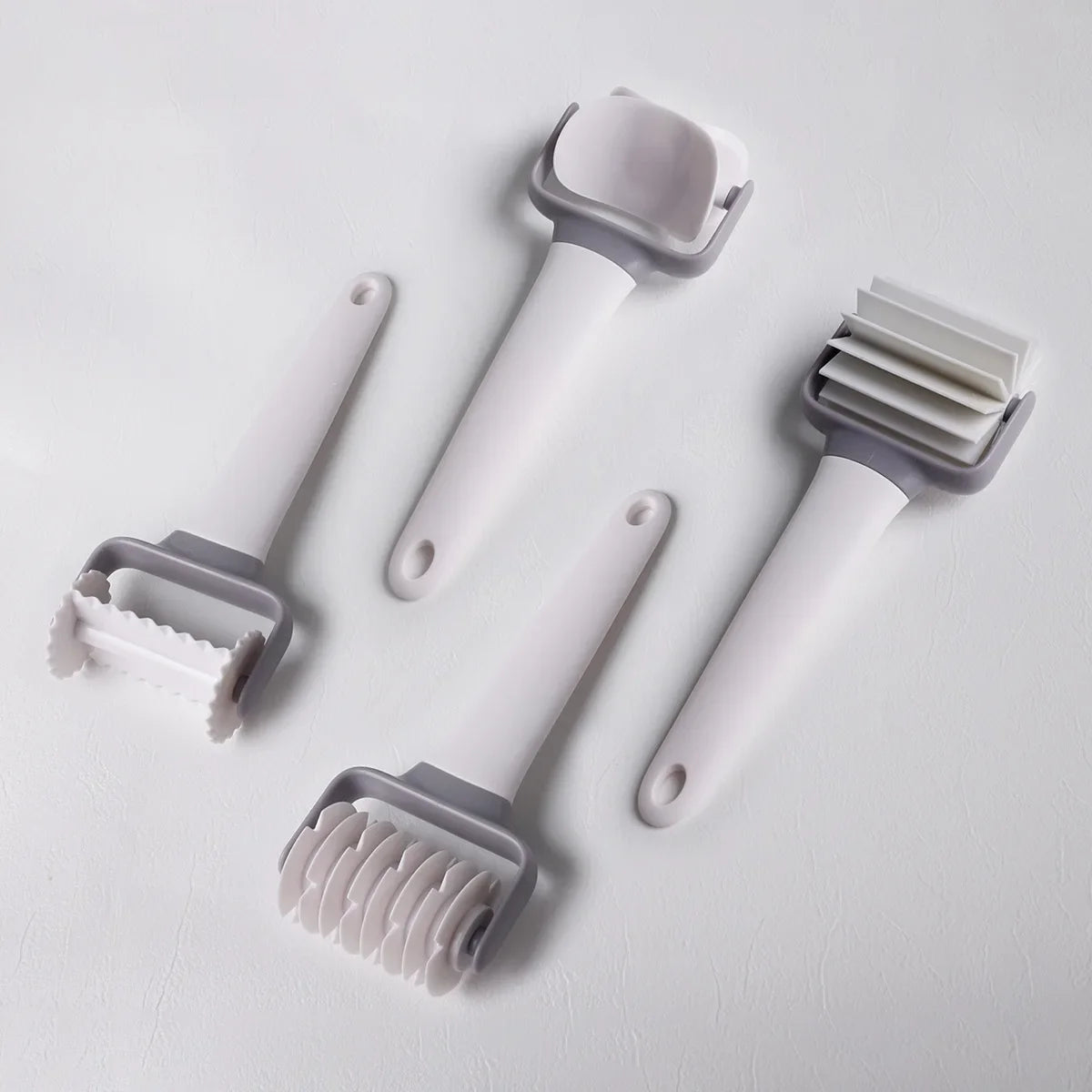 Multi-Functional Baking Tool Set – Dough Roller, Noodle Cutter & Needle Puncher Tools for Bread, Pastry & Kitchen Baking Use