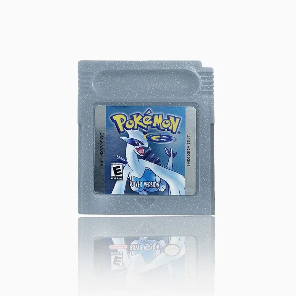 Pokemon 16-Bit Game Cartridge for GBC – Blue, Crystal, Gold, Green, Red, Silver, Yellow Series, USA Version