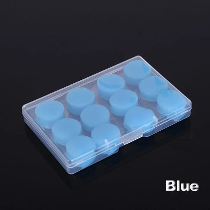 6 Pairs Soft Silicone Earplugs – Waterproof Anti-Noise Earbuds, Reusable Soundproof Ear Protection for Swimming & Hearing Safety