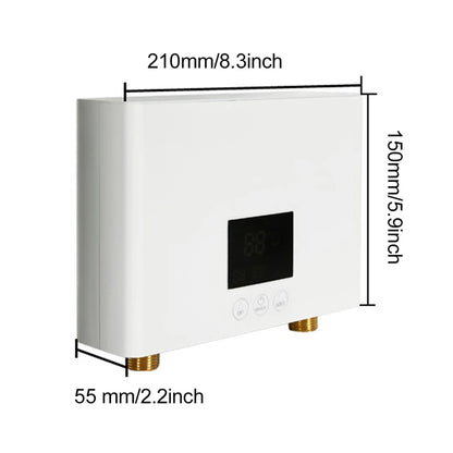 110V/220V Instant Water Heater 3000W/5500W | Wall-Mounted Electric Shower Heater for Bathroom & Kitchen Hot Water