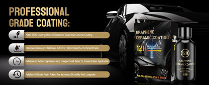 Graphene Ceramic Coating – 12H/20H Self-Healing UV Protection for Professional Car Detailing (10+ Years)