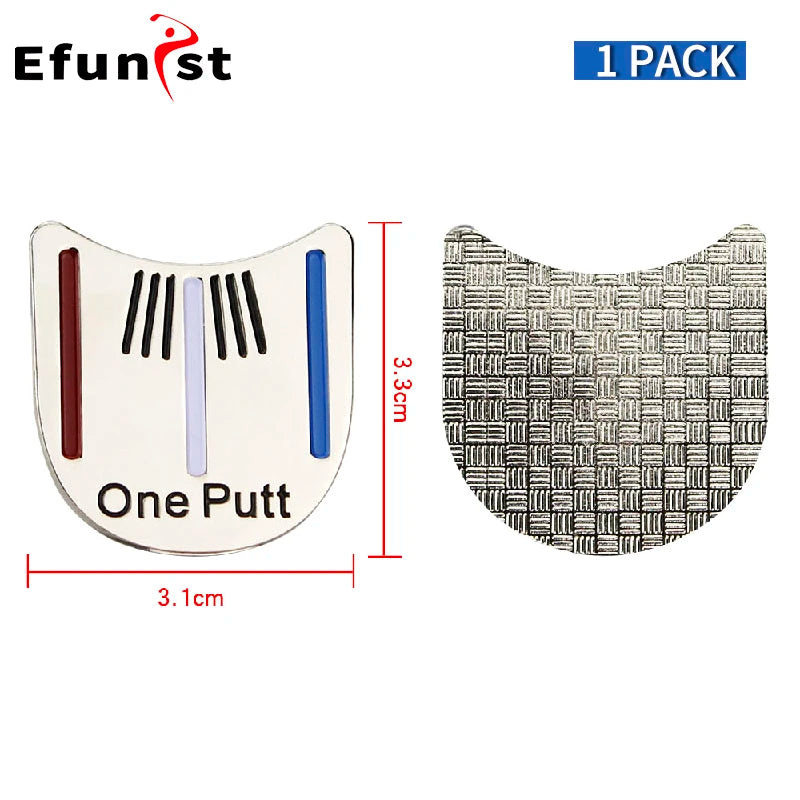 Alloy Golf Ball Marker and Hat Clip Set - Assorted Styles for Men and Women, Magnetic Golf Cap Clips and Accessories