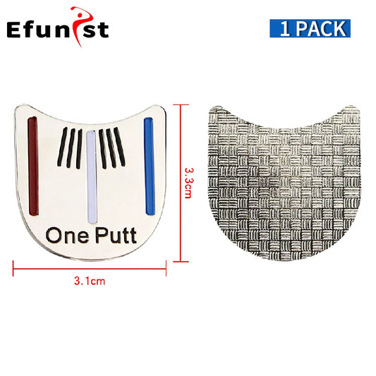 Alloy Golf Ball Marker and Hat Clip Set - Assorted Styles for Men and Women, Magnetic Golf Cap Clips and Accessories