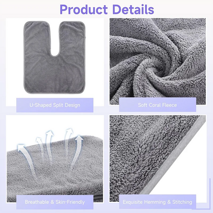 U-Shaped Beauty Towel - Ultra-Fine Fiber Quick-Dry Facial Towel for Spa, Salon & Skincare Use