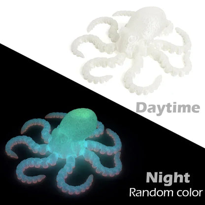3D Printed Flexible Octopus Fidget Toy - Movable Joint Ocean Animal Desk Ornament and Kids Gift Decor