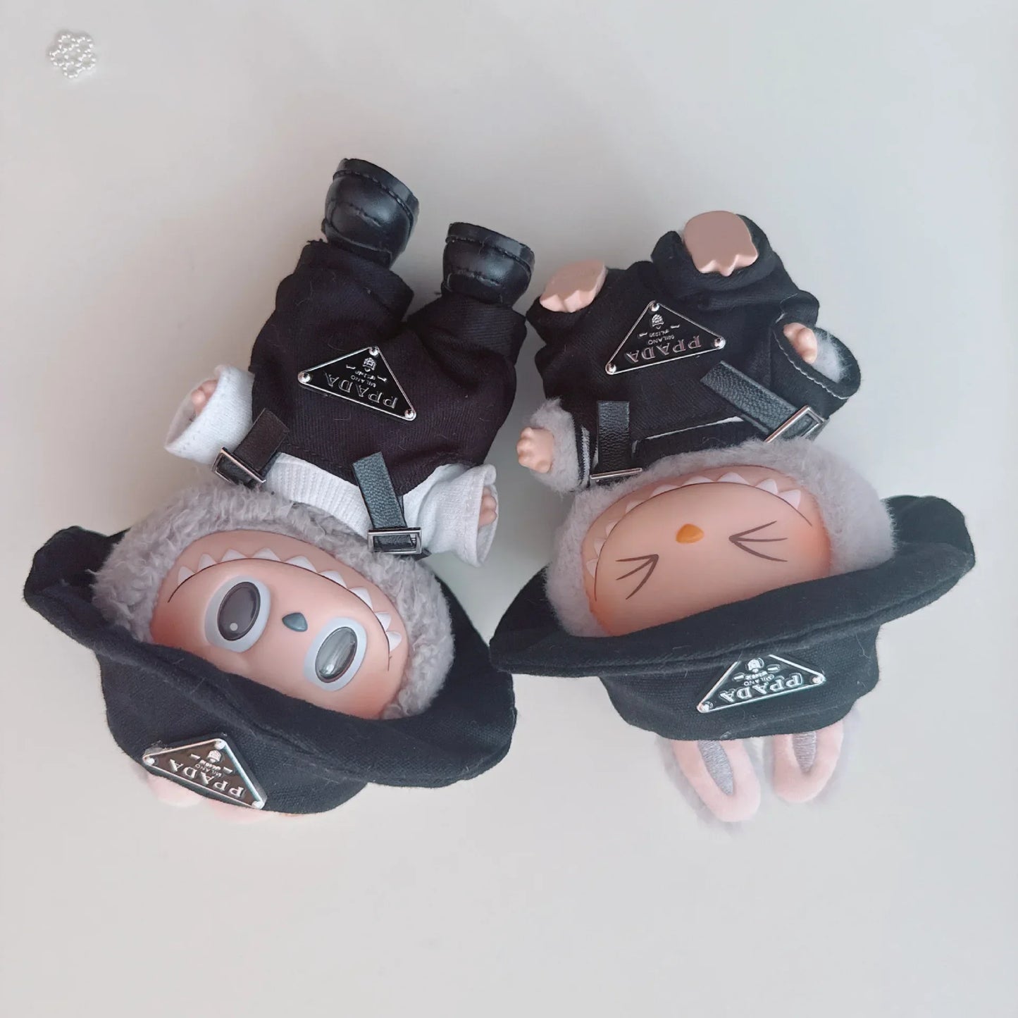 17cm Labubu Mini Doll Outfit Set - Hat, Clothes & Shoes for Labubu II Sitting Party Game Accessories