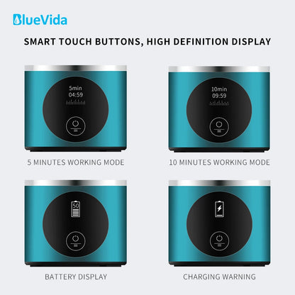 BlueVida 8th Gen Nano Hydrogen Water Generator Bottle - DuPont SPE/PEM Hydrogenator with H2 Inhaler & Touch Button