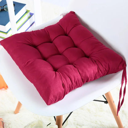Colorful Chunky Seat Pads Cushion – Tie-On Garden Chair Cushion for Home, Office, Dining, and Kitchen