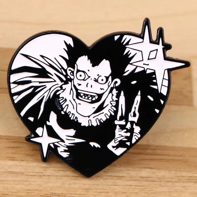 Death Note Ryuk Enamel Pin - Anime Shinigami Lapel Brooch for Manga Fans, Backpacks and Clothing Decor