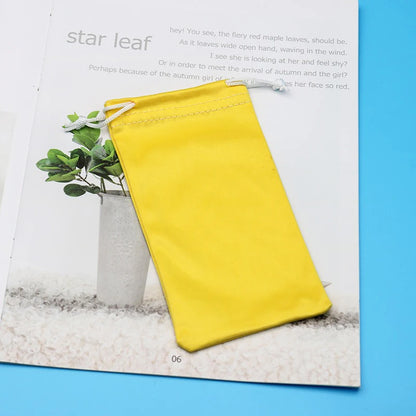 Microfiber Eyeglasses Storage Bag – Soft Portable Sunglasses Pouch for Scratch Protection, Lightweight Cloth Glasses Case for Travel