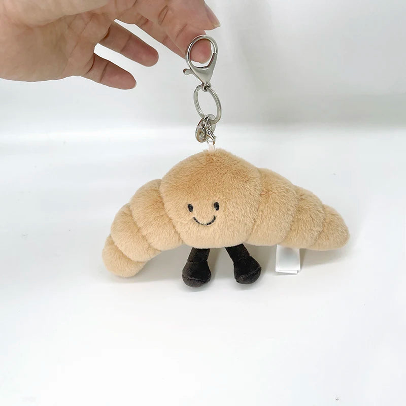 Bathrobe Bear & Rabbit Plush Toy Backpack Charm – Cute Cartoon Plush Gift for Birthday & Christmas