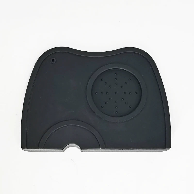 High Quality Silicone Espresso Tamper Mat – Slip-Resistant Rubber Corner Pad (No Tamper Included)