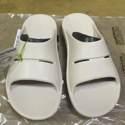 OOFOS New Sandals – Lightweight Recovery Slippers for Men & Women, Soft Bottom Indoor Slides & Beach Shoes