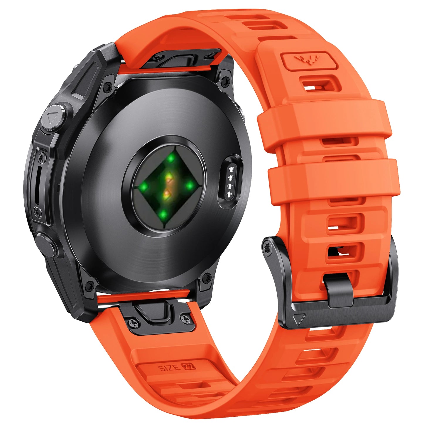 Quick Fit 22mm Silicone Watch Strap for Garmin — Compatible with Fenix 8/E/Epix Pro 47mm, Fenix 7, Fenix 6 Solar, Forerunner 955/945/965