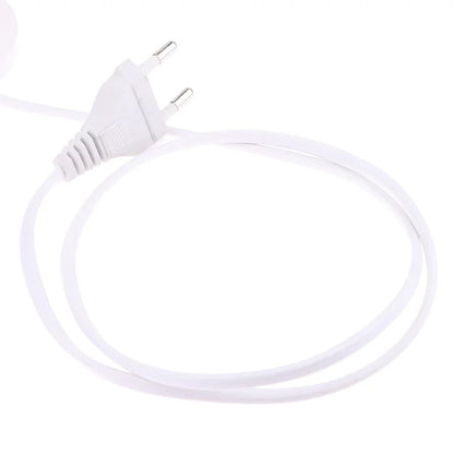 EU LED Stand Lamp Holder — E27 Bulb Plug Dome Socket with Cable Base for Table Lamps, Nightstands, and Lighting Accessories