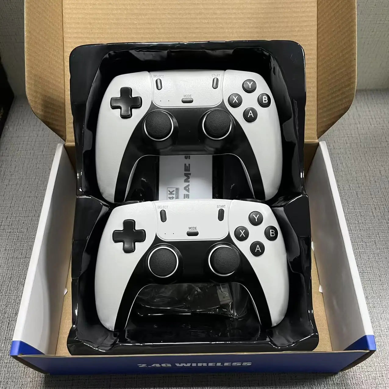 128GB M15 4K Game Stick Console – Wireless Dual Gamepads, 40,000+ Retro Arcade Games, HD Plug & Play TV Video Game System (Two-Player)