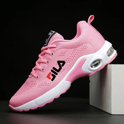New Women's Running Shoes – Breathable Mesh, Air Cushion Lace-Up Sports Sneakers for Summer